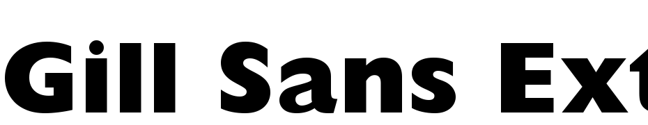 Gill Sans Extra Bold cкачати шрифт безкоштовно